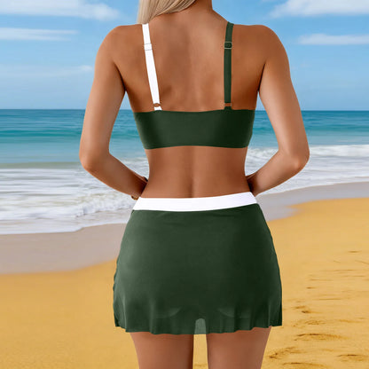 Women Swimsuit Shorts Flowy Two Piece Swimsuits Bathing Swimwear Outdoor Beach Party Bikini Shorts Set Women'S Lingerie Set