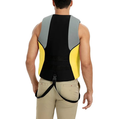 Life Jacket Adult Neoprene Life Vest Surf Raft Kayak Fishing Jet Ski Vest Water Sport Swimming Rescue Super Buoyancy Life Jacket