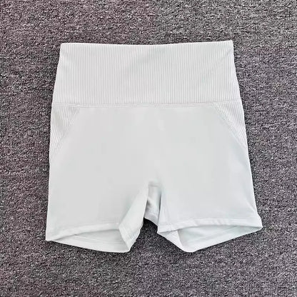 High-Waist Yoga Pants Women's Fitness Running Shorts Breathable Quick-Dry Elastic Spring Summer Training Three minutes of pants