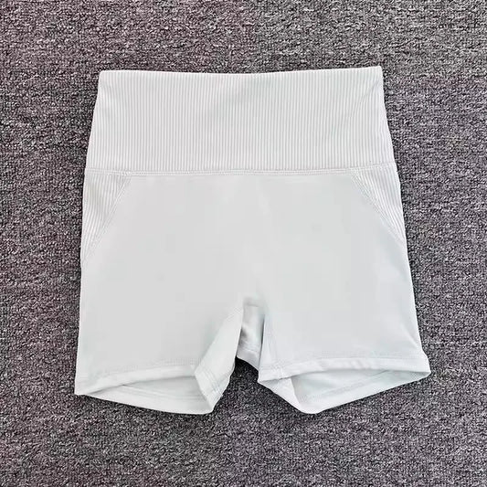High-Waist Yoga Pants Women's Fitness Running Shorts Breathable Quick-Dry Elastic Spring Summer Training Three minutes of pants