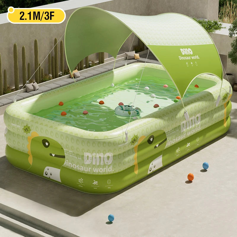 Big Inflatable Pools Removable Framed Large Pools Indoor and Outdoor Family Swimming Pool Folding Play Pool Water Sports Toy