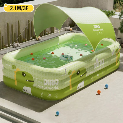 Big Inflatable Pools Removable Framed Large Pools Indoor and Outdoor Family Swimming Pool Folding Play Pool Water Sports Toy