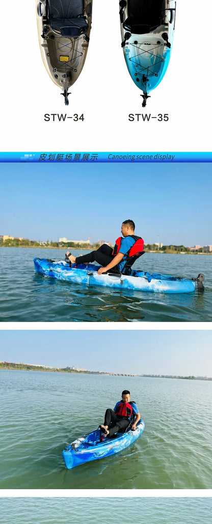Fin pedal kayak, hard kayak, two sections, three sections, single person, double person, split kayak, splicing type
