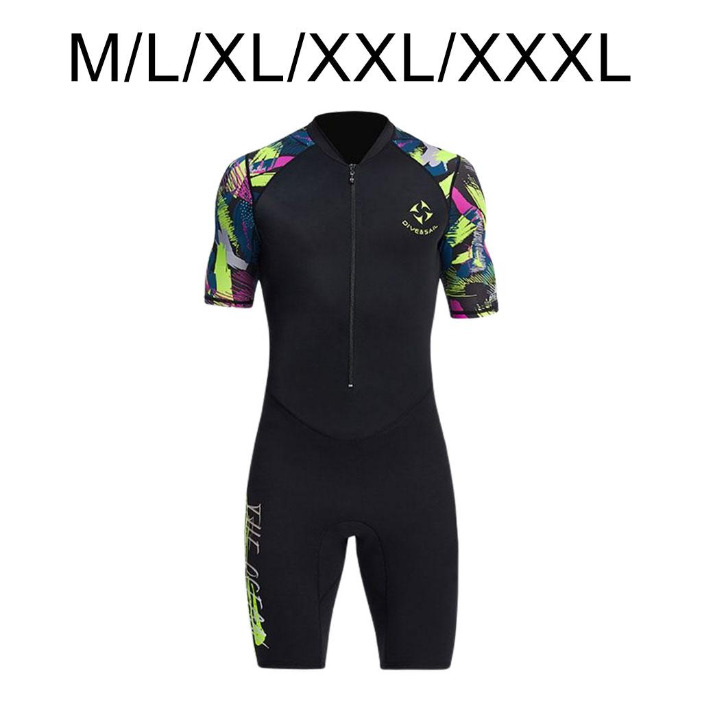1.5mm Wetsuit Men,surf Dive Wetsuit Men Freediving Neoprene Wetsuit Short Sleeve Men for Surfing Diving Swimming Kayaking