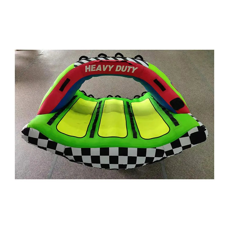 Adventurers Inflatable Towable Pull Behind Boats Tubes water ski water toys paddle for lake river sea