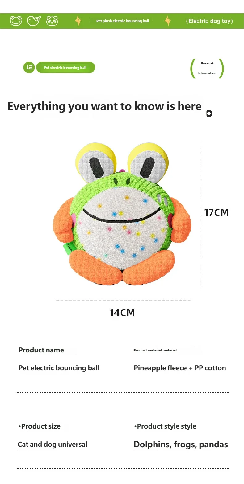 Dog toys, electric bouncing ball, pet self congratulation, relief, magic instrument, sound making, puppies, molars, bite resista