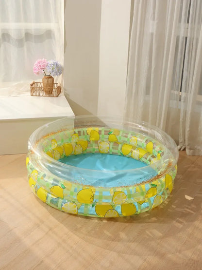 1pcs Inflatable Bathtub Swimming Pool Inflatable Pool Retro Blow Up Swimming Pool Family Cute Thickened Water Pool ﻿ ﻿