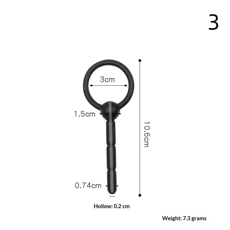 Adult Products Sex Toys For Couple Urethral Plug Beads Butt Plug Silicone Masturbation Inertia Flexible Penis Plug Massager