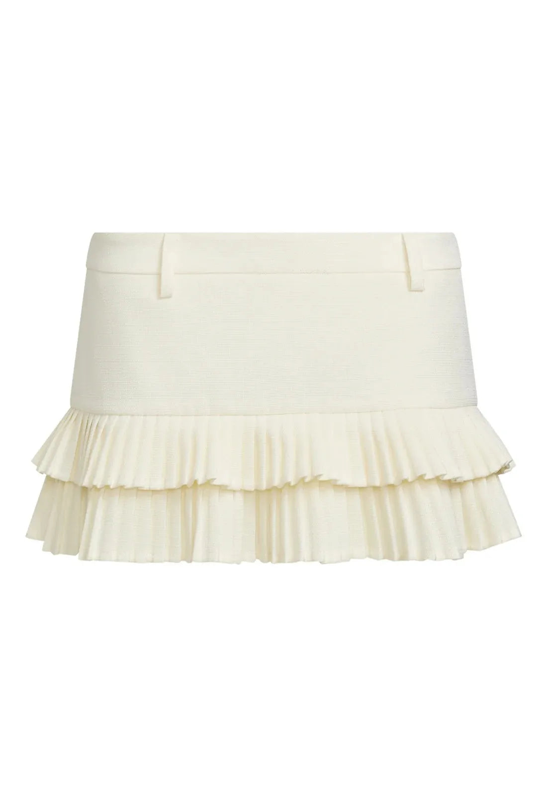 Summer Clothes Tweed Pleated Skirt Women Black Mini Skirts For Woman Preppy Low Waist Pleated Layered Casual Short Skirts Blue