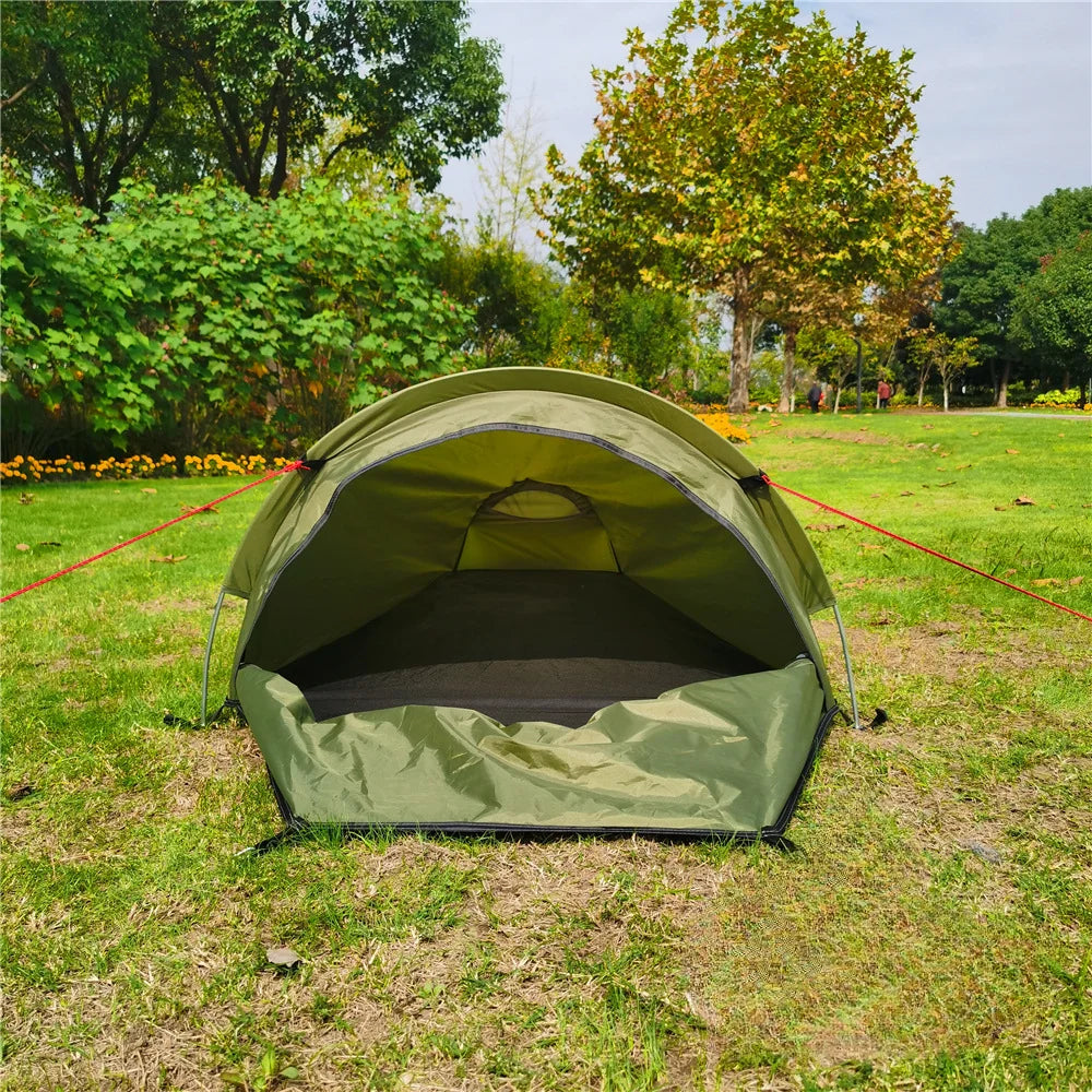 Ultra Light Single Person Camping Small Sleeping Bag Outdoor Portable Tent Mountaineering Equipment Summer Breathable