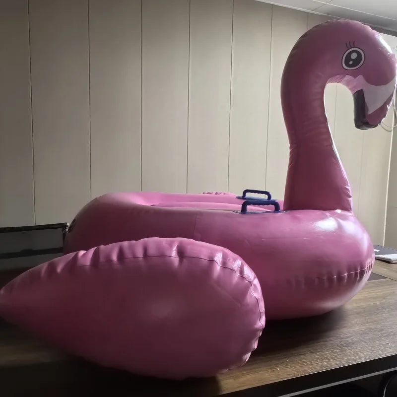 Inflatable Flamingo Pool Float Party Float Summer Beach Swimming Pool Raft Flamingo Ride-on