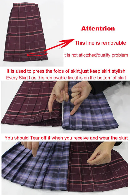 Pleated Skirt Autumn Winter Mini Skirts Womens 2024 Summer Plaid Skirt Tennis Skirt White Sexy Black Skirt Goth School Y2k Jupe