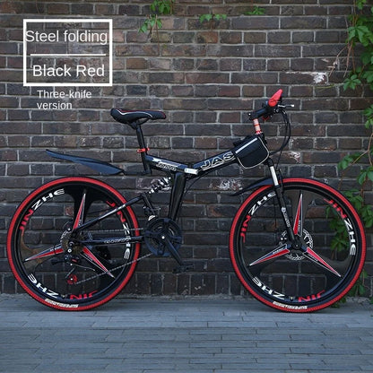 Mountain Bikes Adult Bikes Men's And Women's Variable Speed Bikes Dual Shock Absorbing Folding Mountain Bikes Student Bikes
