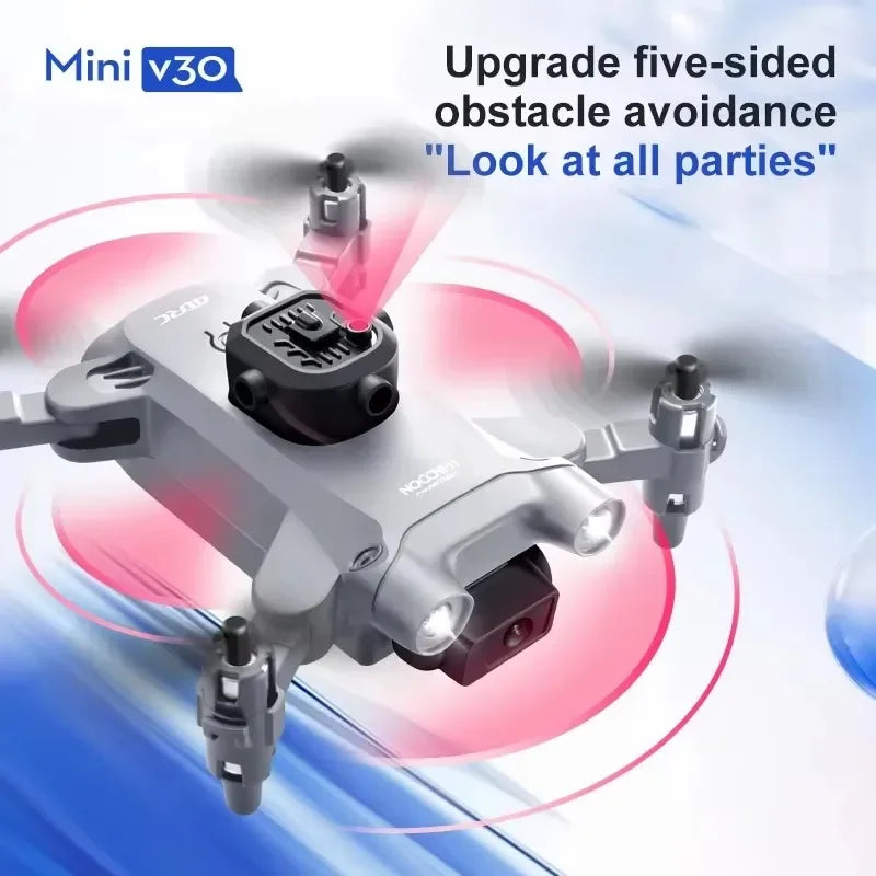XIAOMI 4DRC V30 Mini Drone with Camera HD 8K 1080P FPV RC Drones Profesional Five-sided Obstacle Avoidance Helicopter Drone Gift