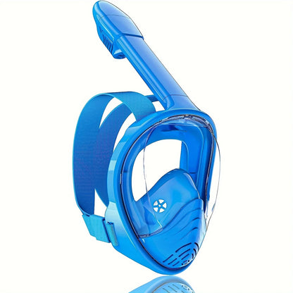 Kids Snorkel Mask Anti-Fog Leak-Proof Soft Silicone Design Easy to Wear Diving Mask Underwater Scuba Full Face 360° Panoramic