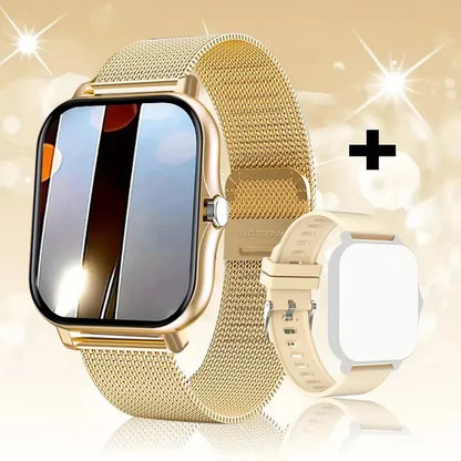 LAXASFIT 2026 New Smart Watch Bluetooth Talk Full Touch Screen Heart Rate Monitor Sports Fitness Smart Watch Men Women Gift