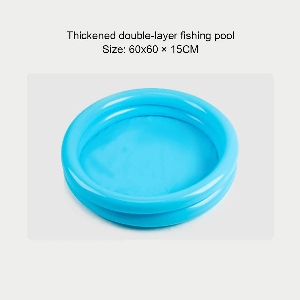 65/60CM Summer Baby Inflatable Swimming Pool Portable Kids Outdoors Sport Play Toys Round Basin Bathtub Garden Paddling for 0-3Y