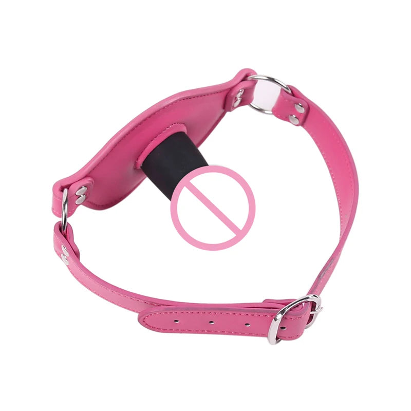 Adult Sex Products Silicone Dildos Gag  Leather Harness Open Mouth Gag Bondage BDSM Sex Toys for Couple Adult Games Erotic Toys