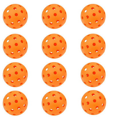 3/6/12pcs Indoor Pickleball Balls 26 Holes Colorful and Durable Pickleballs 72mm Training Ball Practice Competition Pickleball