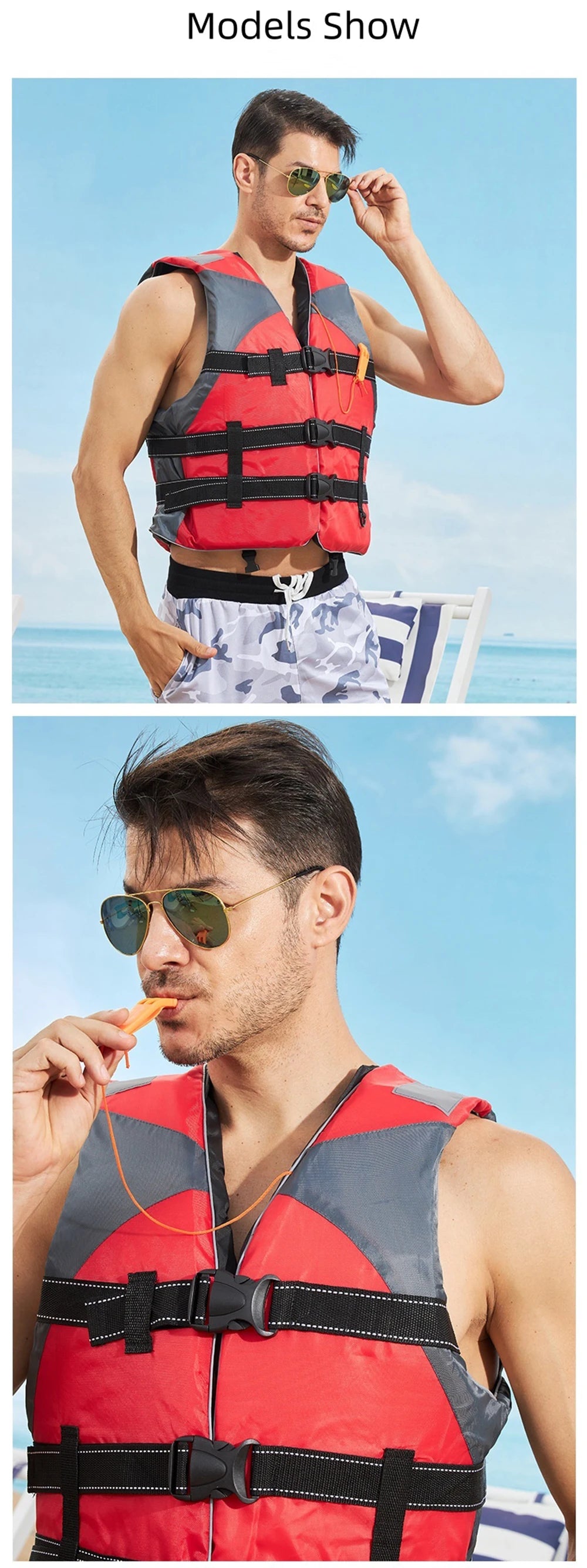 Life Jacket Vest For Adults And Kids,Water Sports Buoyancy Aids Suitable For Fishing,Sailing,Surfing,Boating,Kayaking