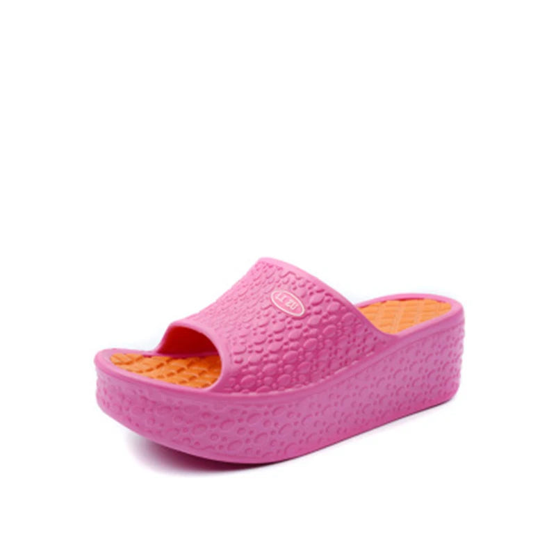 Summer Woman Slippers Thick Bottom Platform Open Toe Females Shoes Solid Non Slip Ladies Sandals Wear-resistant Slides 2022 New