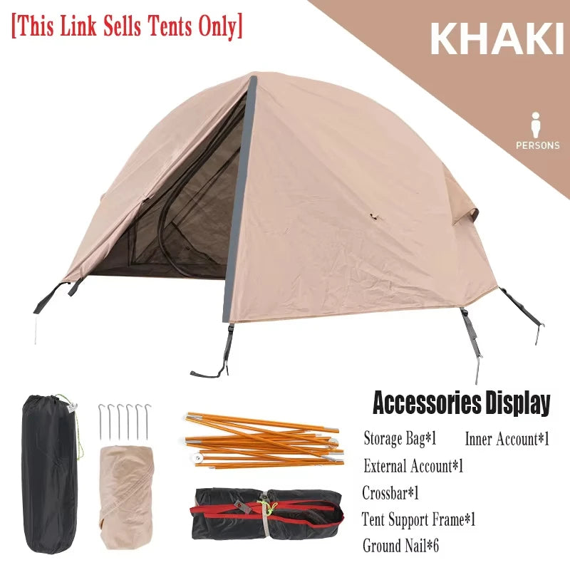 Outdoor Camping Off-The-Ground Tent Portable Single Tent Aluminum Alloy Folding Mosquito Net Fishing Tent