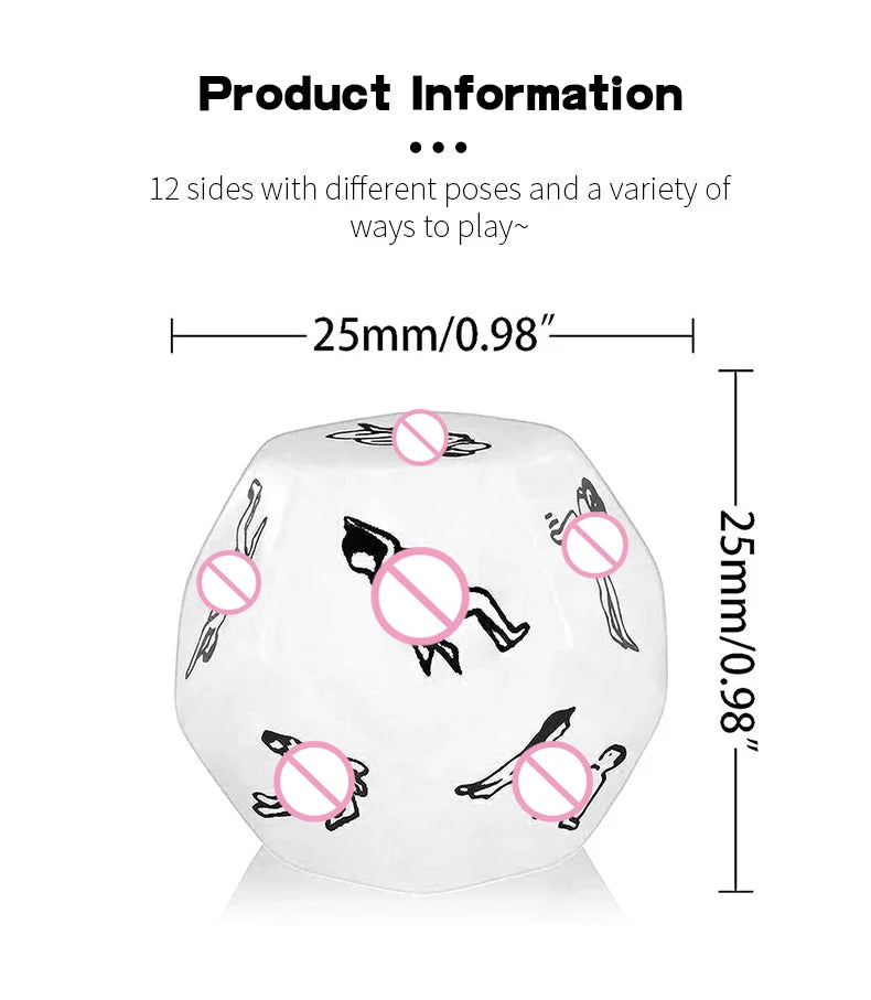 Runyu Adult Couple Sex Dice Game Toys Male And Female Flirting Dice And Adult Bedroom Gifts Couple Games Sexy Adult Toy Sex Toys