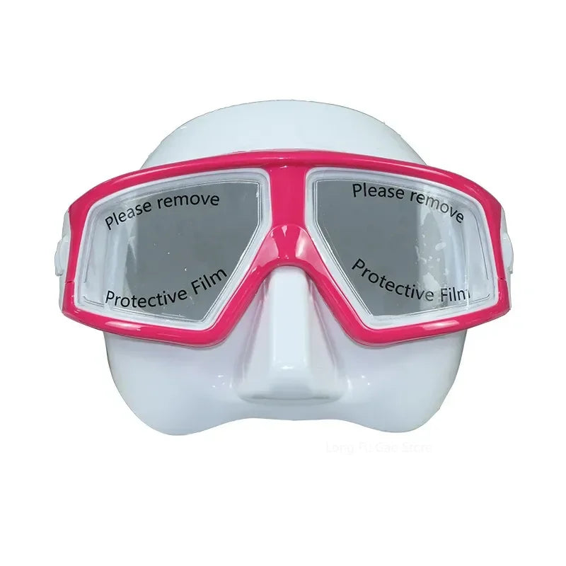 Freediving Mask Half Face Light Weight Low Volume Free Diving Goggles Silica Gel Diving Equipment