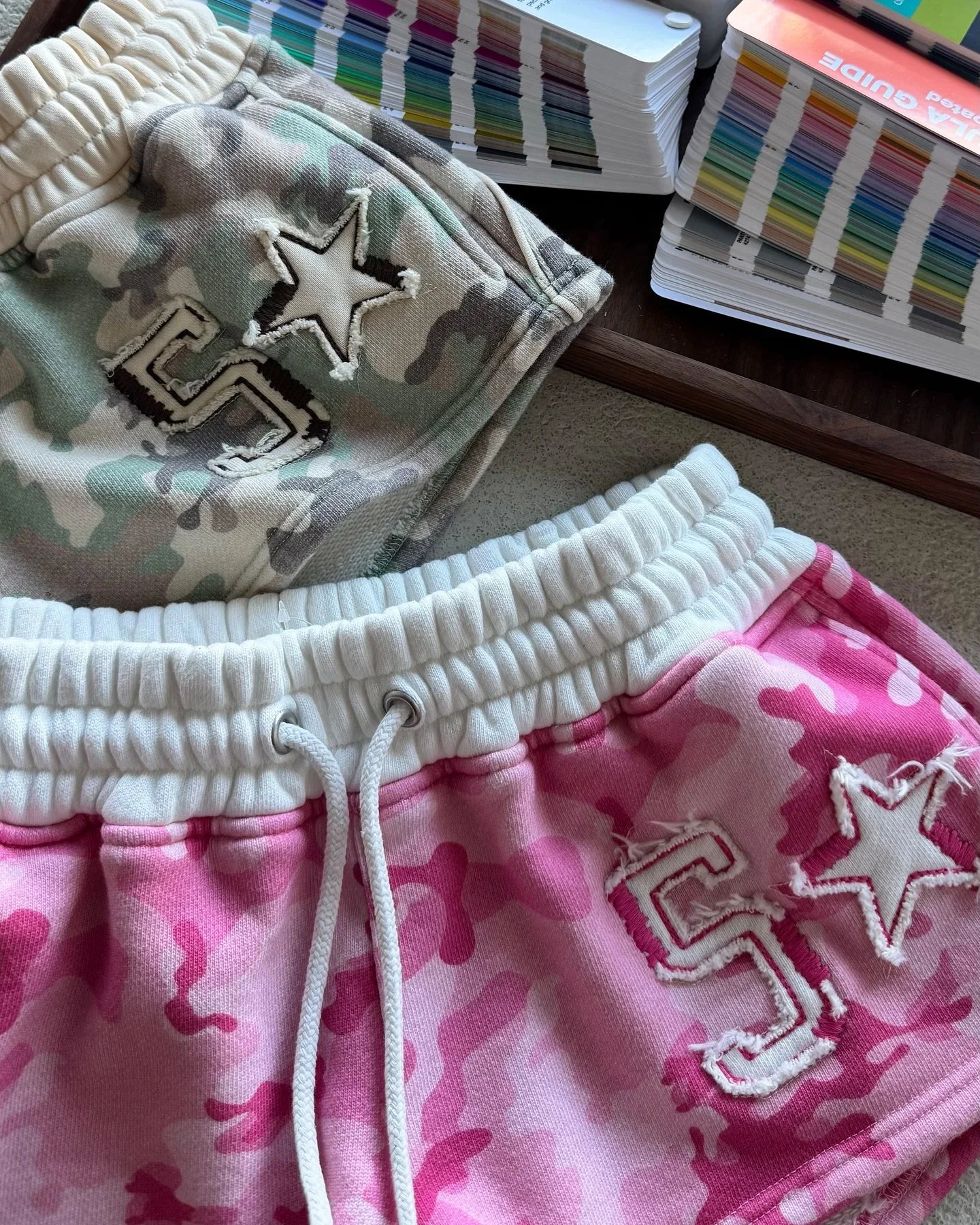 Y2k Millennial Hip Hop Womens Shorts Camouflage American Embroidered Low Waist Shorts Sexy Fashion Trendy Pattern Sports Shorts