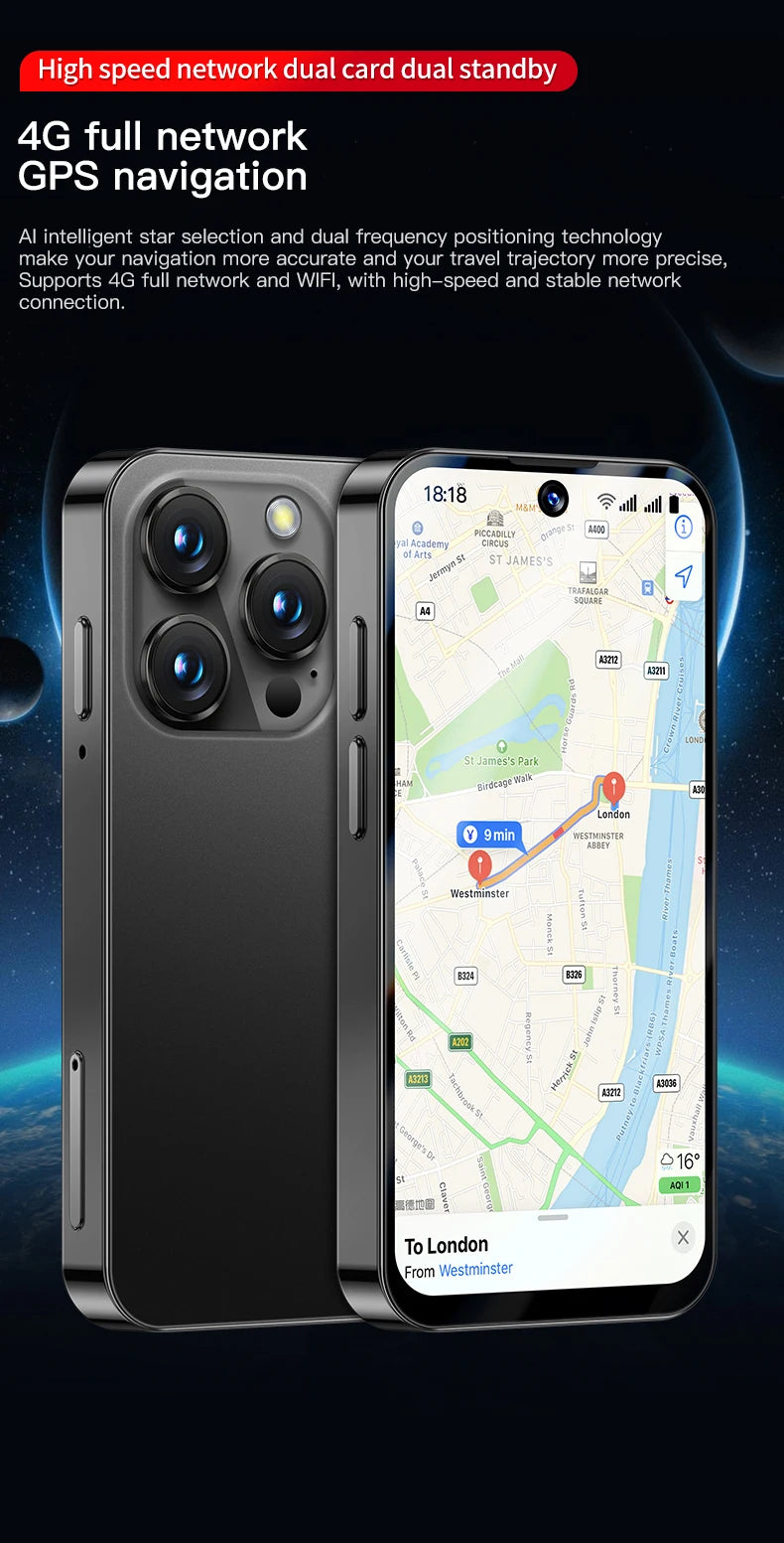 2025 NEW mini Android Smartphone 3.88" HD Display,4G LTE/3G WCDMA,4GB+128GB/2GB+16GB,2000mAh Battery Small Mobile Phone Unlocked