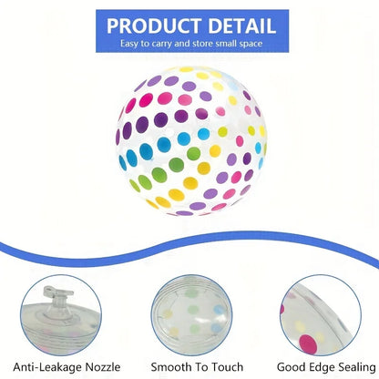 Beach Balls, Water Sports Inflatable PVC Water Balls, Colorful Balls, Swimming Pool, Beach Party