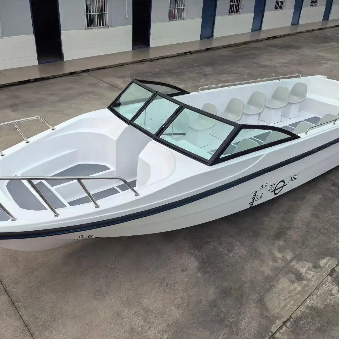 China Factory Cheap 6 Meters 10 Seats  Yacht Luxury Boat Yacht for Water River Park  Sea Beach Tourism