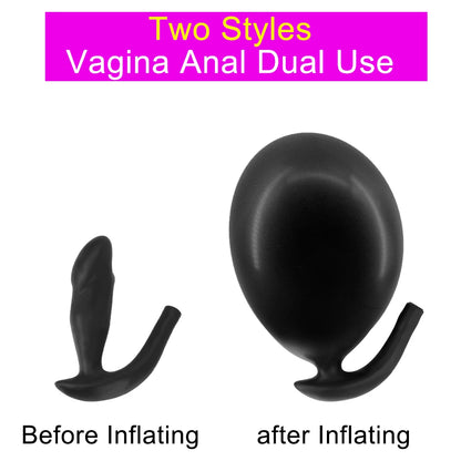 Adult Products Dildo Pump Expandable Prostate Massager Butt Plug Butt Dilator Inflatable Anal Plug Sex Toys for Women