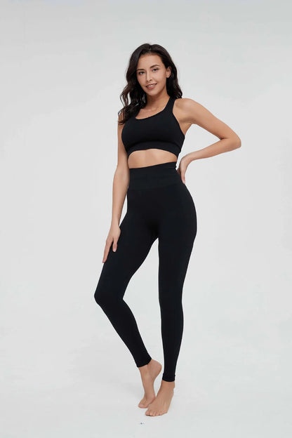 High Waist Sports Leggings Women Solid Color Seamless Pants High Quality Gym Workout Running Fitness Leggings Butt Lift Pants