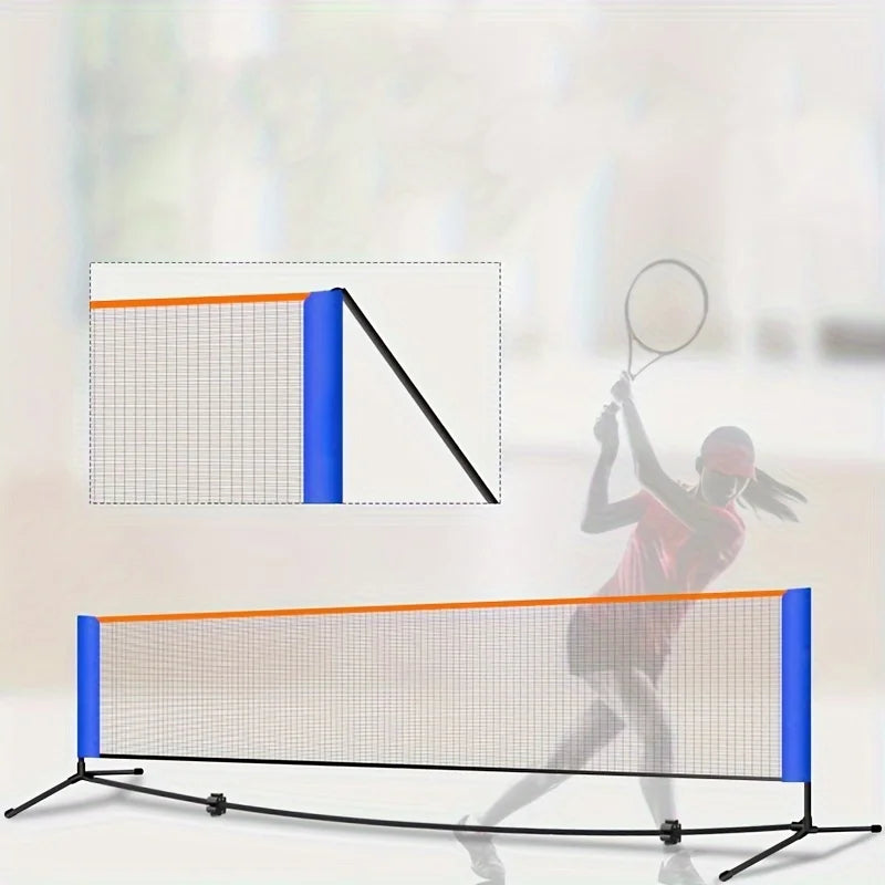 Portable 3m Pickleball Net for Tennis & Badminton Training Quick Setup Lightweight Foldable PE Material No Iron Frame