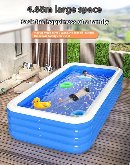 Inflatable Swimming Pool Home Portable Large Adult Bath Rectangular Pool