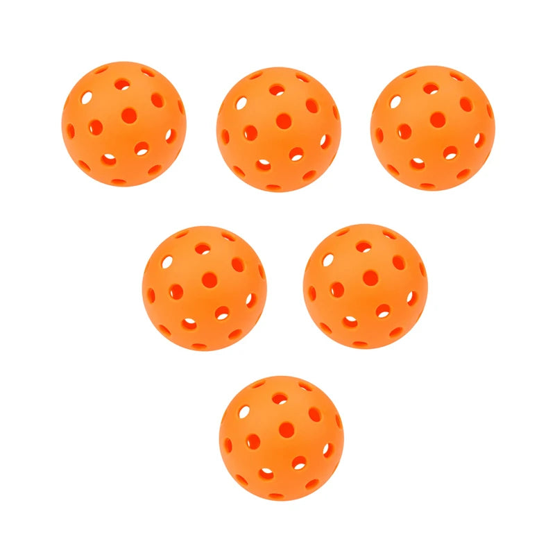 3/6/12pcs Indoor Pickleball Balls 26 Holes Colorful and Durable Pickleballs 72mm Training Ball Practice Competition Pickleball