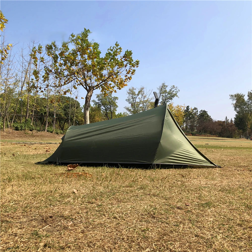 Camping Tent 2 Person Outdoor Tent For Camping Biking Hiking Muntaineering Beach Water Resistant 210D Oxford Material