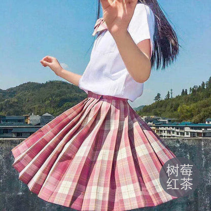 Pleated Skirt Autumn Winter Mini Skirts Womens 2024 Summer Plaid Skirt Tennis Skirt White Sexy Black Skirt Goth School Y2k Jupe