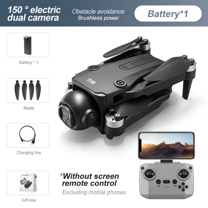 2025 D18 Drone 8K Aerial HD Dual Camera Photography Intelligent Obstacle Avoidance Brushless Motor 5G WIFI GPS Return VR Drone