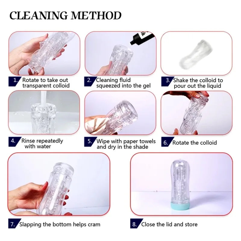 Sex Adult Toys Male Sex Products Masturbator Cup Soft Pussy Transparent Vagina Anal Adult Exercise Supplies Pocket Cup for Men