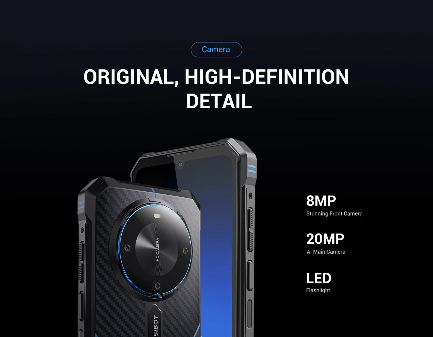 [World Premeire]FOSSiBOT F105 Rugged Smartphone Android 14 OS 10300mAh 12+64GB Mobile Phone 20 MP Camera 6.745" HD+ IPS Phone