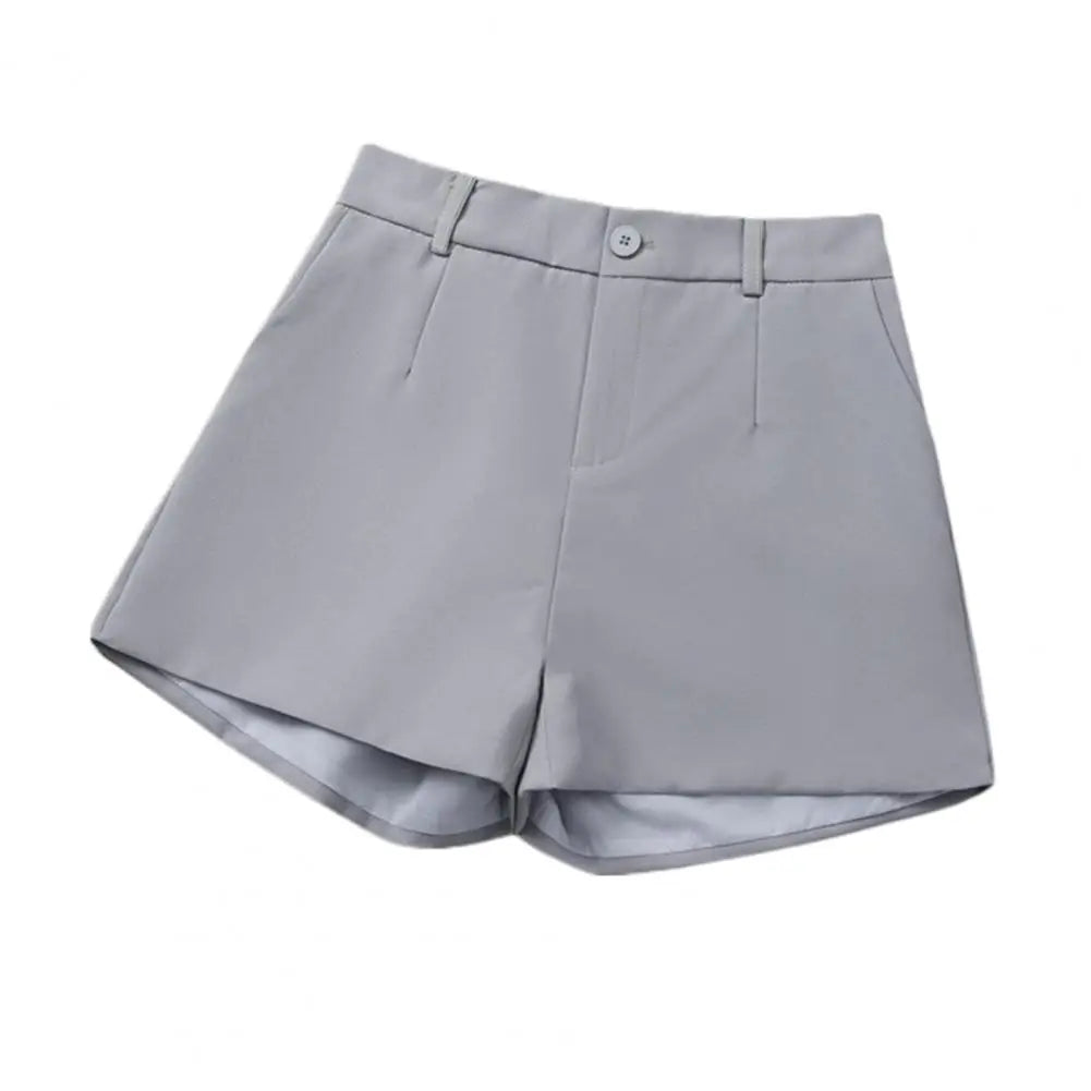 Women Suit Shorts Elegant High Waist White A Line Wide Leg Suit Short Commute Summer Suit Shorts Casual Slim Hot Short Pants