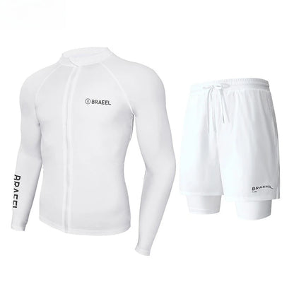 Wetsuit Men's Sunscreen Quick-drying Split Long Sleeve Trousers Snorkeling Water Suit Couple Warm Swimsuit Surf Suit