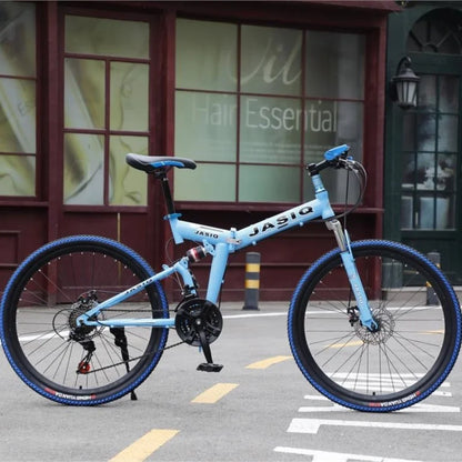 Mountain Bikes Adult Bikes Men's And Women's Variable Speed Bikes Dual Shock Absorbing Folding Mountain Bikes Student Bikes