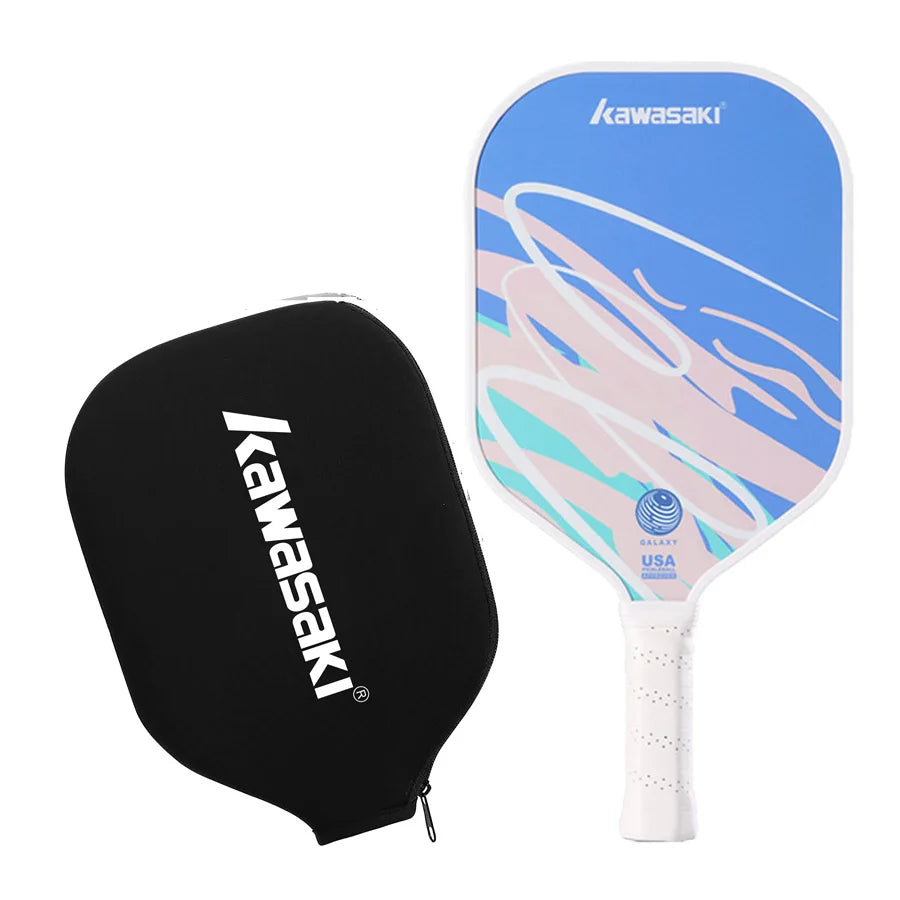 Kawasaki 2025 NEW Galaxy Pickleball Racket Ultra Lightweight Fiberglass Surface Entry-Level pickleball paddle 15mm