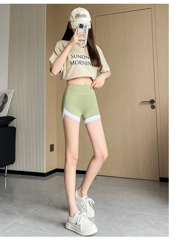 Summer Shark Pants Women Thin Style Leggings High Waist Hip Liftting Traceless Safety Pants Quick Drying and Breathable Shorts