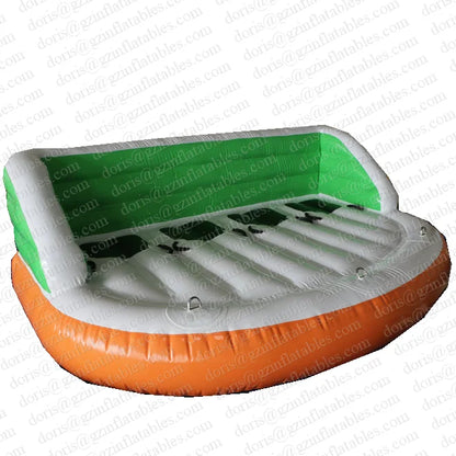 4 Person Inflatable Towable Tube Boat Water Sports/inflatable Floating Water Sofa Games For Water Sports