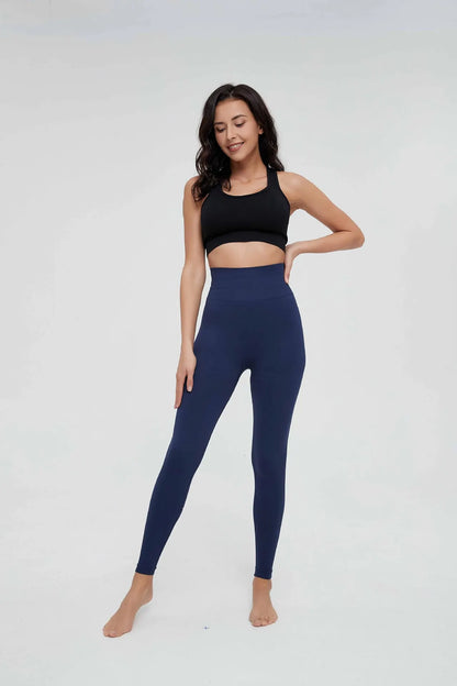 High Waist Sports Leggings Women Solid Color Seamless Pants High Quality Gym Workout Running Fitness Leggings Butt Lift Pants