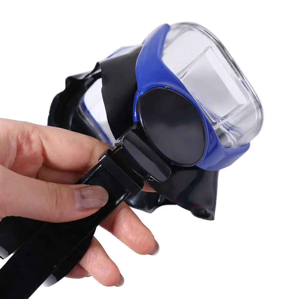 Waterproof Underwater Snorkeling Mask Breathing Anti Fog Swimming Snorkeling Glasses Clear Vision with Breathing Tube